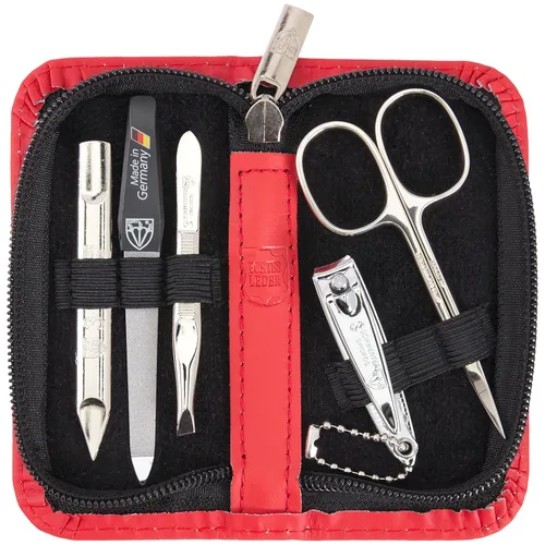 Miniatura 13 de 3 Swords Germany - Juego de 5 piezas de manicura y pedicura de calidad de marca con estuche de cuero sintético camuflaje - Hecho en Alemania