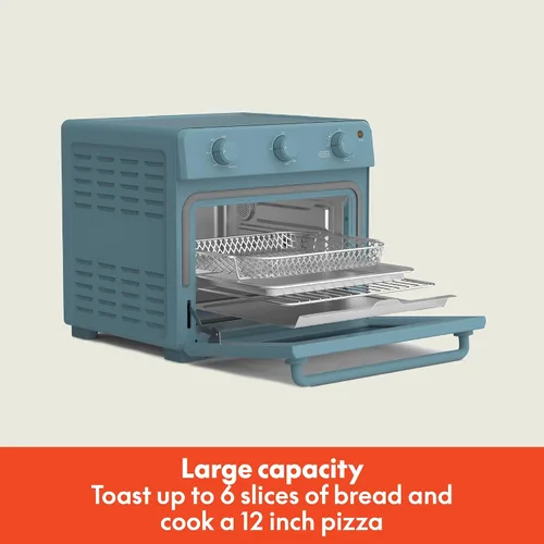 Miniatura 2 de bella Horno tostador Air Fry, 7 opciones de cocción preestablecidas, bandejas revestidas EverGood aptas para lavavajillas incluidas, apagado