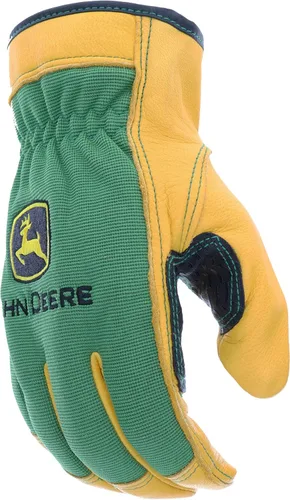 Miniatura 8 de John Deere JD00008-XL Guantes de cuero de venado de grano superior para hombres, resistentes a la abrasión, color marrón claro, resistentes al agua