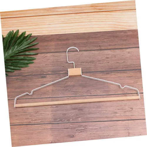 Miniatura 7 de Alipis Perchas de metal de madera, ganchos resistentes para el hogar, diseño ranurado, moderno, perchero, 360, giratorio, elegante
