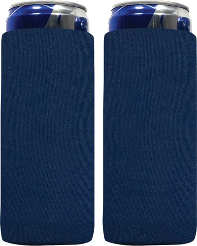 Miniatura 14 de QualityPerfection Fundas delgadas para enfriar latas, cerveza/energía (paquete de 6) para bebidas en blanco, 12 onzas, alta calidad, 0.157 in