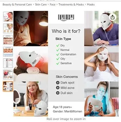 Miniatura 7 de NEWKEY Máscara de terapia de luz roja para arrugas faciales, 7 modos de luz con 150 LEDS 633 nm, terapia de luz LED roja, máscara facial