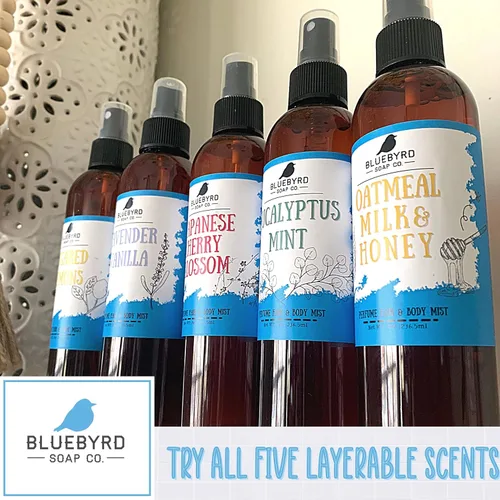 Miniatura 7 de Bluebyrd - Fragancia corporal y capilar con leche de avena Perfume corporal sin alcohol con notas de vainilla dulce y cálida, belleza vegana, sin