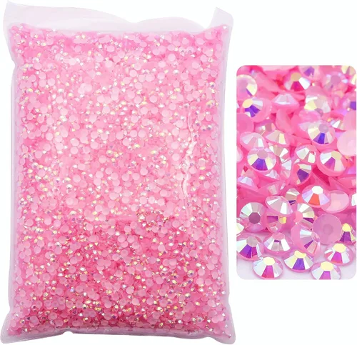 Miniatura 36 de 50000 piezas de diamantes de imitación con parte posterior plana, resina sin termoadhesión, gran cantidad al por mayor para manualidades, bricolaje