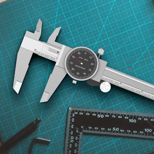 Miniatura 6 de HDLNKAK Calibrador de Dial a Prueba de Golpes Calibrador de Dial de Precisión con Carátula Negra Rango de 0-6", Resolución de 0.001" Calibrador de 6