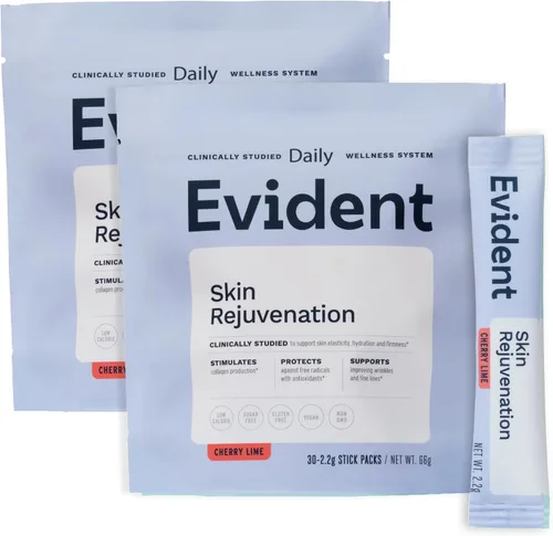 Miniatura 8 de Polvo de rejuvenecimiento de la piel – Suplemento de colágeno con resveratrol, hialuronato de sodio, CollaBZEn, vitaminas C y E – Apoya