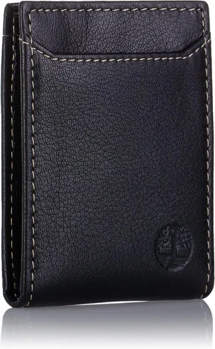 Miniatura 9 de Timberland Cartera delgada de cuero con bolsillo frontal para tarjetas de crédito para hombre