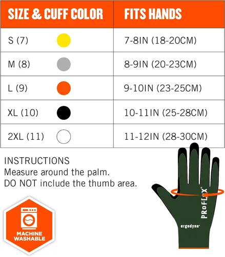 Miniatura 6 de Ergodyne Guantes unisex para adultos, A7, resistentes, palmas, guantes de trabajo resistentes a cortes, ANSI A7, resistentes al calor, palmas