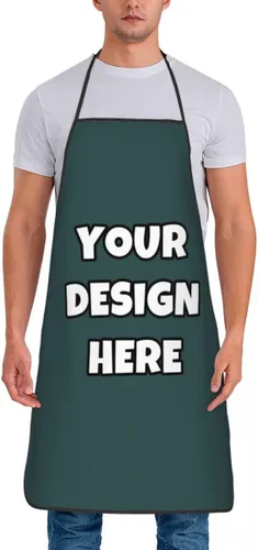 Miniatura 17 de Delantal personalizado con logotipo de imagen, nombre de texto, delantales de cocina personalizados para chef para hombres y mujeres