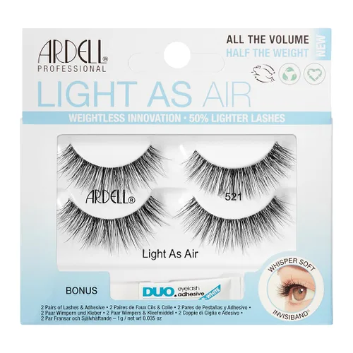 Miniatura 8 de ARDELL Light As Air 523, más un adhesivo DUO Bono, 0.04 oz transparente (paquete de 3)