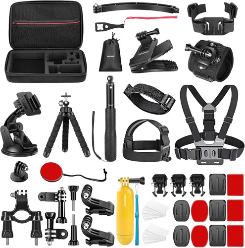 Miniatura 11 de NEEWER Basics Kit de Accesorios 16 en 1 Compatible con DJI OSMO Pocket 3, Mini Trípode, Varilla Selfie, Correa de Pecho, Montura Magnética