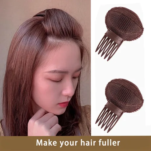 Miniatura 4 de Base de pelo Esponja Clip invisible peine Bump It Up Herramienta de volumen Almohadillas falsas Inserción de pelo Bump Styling Insertar extensiones