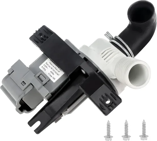 Blutoget - Conjunto de bomba de drenaje de lavadora W10536347 W10155921 W10049390 - Compatible con lavadora Whirlpool Ken-more Maytag - Reemplaza