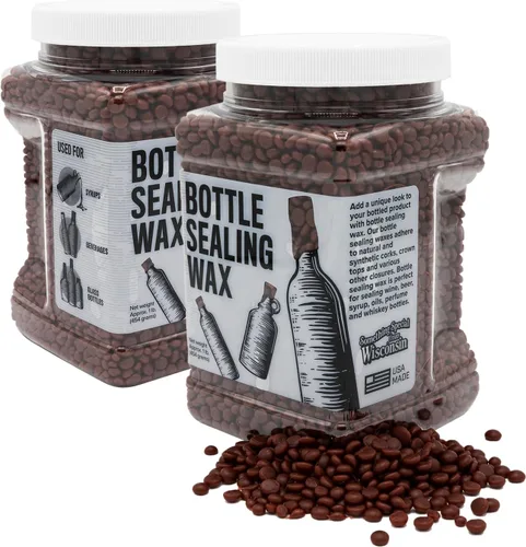 Miniatura 4 de Blended Waxes, Inc. - Cera de sellado de botellas, perlas de sellado de cera de pastilla para sellado de botellas de vino, cerveza y licor, sella
