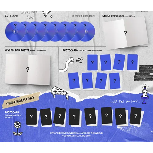Miniatura 3 de Stray Kids - 樂-Star [Postcard VER.] Album+Pre-Order Benefit (Felix ver.)