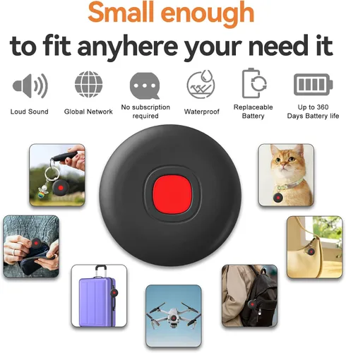 Miniatura 7 de Etiquetas de seguimiento de aire 2026 para Android o iOS, etiquetas inteligentes Bluetooth de doble sistema, aplicación Find My o Google'S Find Hub