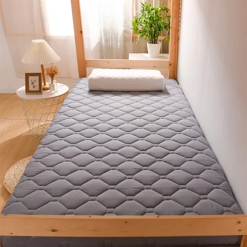Miniatura 2 de Colchón japonés mejorado, tapete portátil de tatami para campamento, colchón plegable tamaño individual/individual/Queen/King, colchón de cama