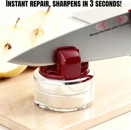 Miniatura 3 de Afilador de cuchillos de cocina con base de succión para manos libres, afiladores de cuchillos de bolsillo compactos, herramienta profesional todo