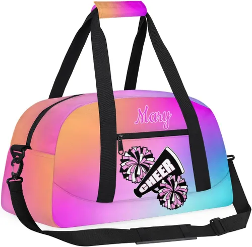 Miniatura 3 de Bolsa deportiva personalizada para niñas, bolsa de gimnasio personalizada para niños, bolsa de lona de viaje personalizada con nombre, bolsas de fin