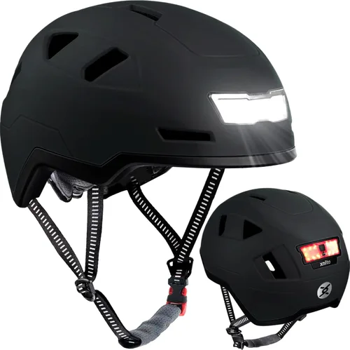 Miniatura 17 de XNITO - Casco de bicicleta con luces LED - Casco de bicicleta urbana para adultos, hombres y mujeres - Certificado dual CPSC y NTA-8776 - Clase 3