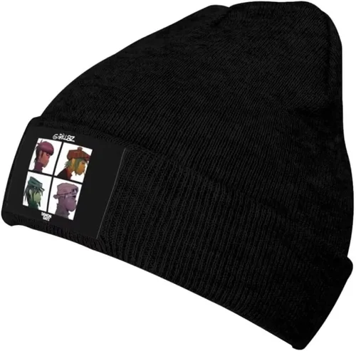 Miniatura 2 de Gorillaz Gorro de punto con estampado para hombres y mujeres, gorro de punto cálido, para exteriores e invierno