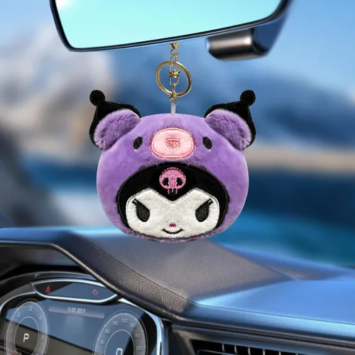 Miniatura 6 de monedero kawaii, Púrpura, dibujos animados