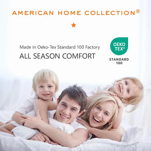 Miniatura 5 de American Home Collection - Juego de sábanas y fundas de almohada estampadas de 6 piezas, con 14 pulgadas de caída; sábanas de microfibra con doble