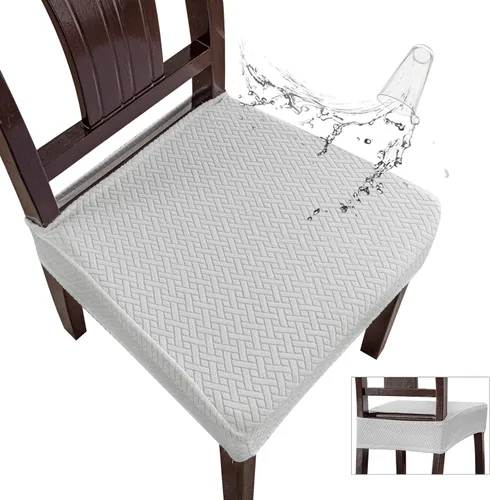 Miniatura 10 de Genina Fundas de asiento impermeables para sillas de comedor, fundas impermeables para sillas de comedor