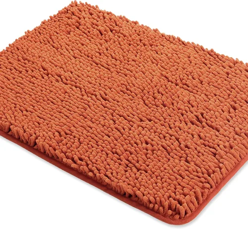 Miniatura 92 de Yeaban Alfombra de pasillo de baño de 24 x 72 pulgadas, antideslizante, alfombra de baño larga de felpilla gruesa, absorbente y lavable, alfombra