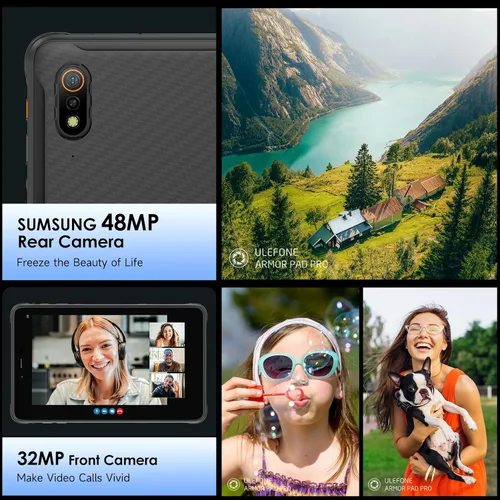Miniatura 3 de Ulefone Armor Pad Pro - Tablet resistente de 8 pulgadas (16 GB + 128 GB), cámara trasera de 48 MP + cámara frontal de 32 MP, batería de 7650 mAh