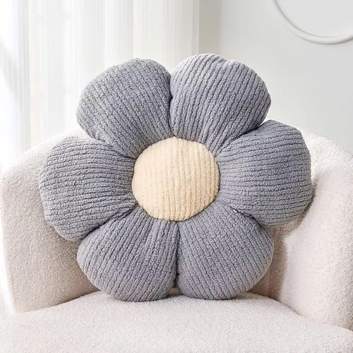 Miniatura 29 de Kcvvcr Almohada Decorativa de Flores, Almohada de Suelo Suave Blanca con Forma de 14.9" para Decoración del Hogar, Lindas Almohadas Decorativas