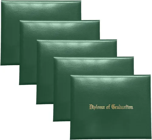 Miniatura 35 de Gradplaza Cubierta de diploma para certificado de 8.5 x 11 pulgadas impreso "Diploma de graduación" negro soporte para diploma liso para escuela