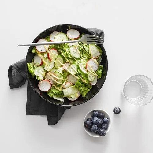 Miniatura 4 de Y YHY Tazones para pasta de 30 onzas, cuencos grandes para servir ensalada, cuencos de sopa poco profundos, cuencos de porcelana para pasta, juego