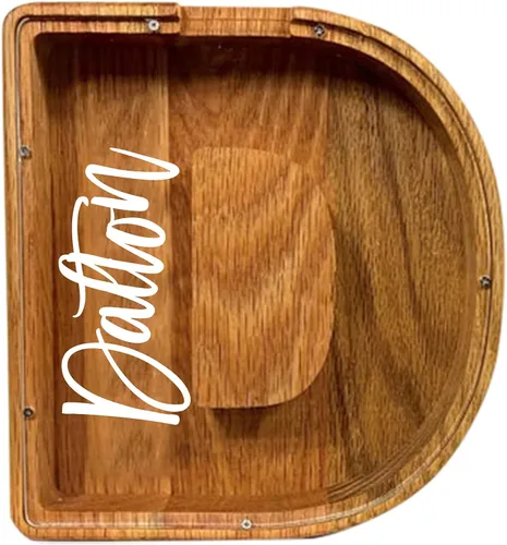 Miniatura 23 de Alcancía de madera grande personalizada, 7.5 pulgadas, con ventana acrílica fácil de abrir, caja de ahorro de dinero inicial para niños y niñas