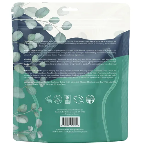 Miniatura 8 de Vaporizadores de Ducha de Aromaterapia - Fabricados en EE.UU. con Ingredientes Naturales y Aceite Esencial de Eucalipto, Rellenos para Calcetines