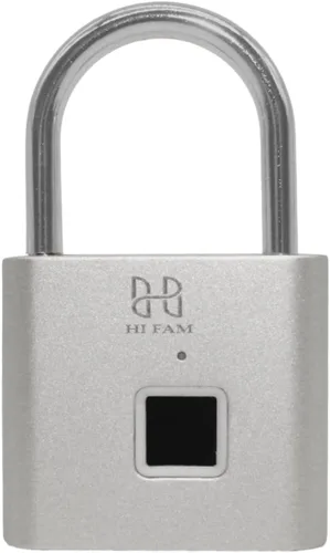 Miniatura 10 de HIFAM Candado de huellas dactilares, cerraduras biométricas sin llave para almacenamiento de valla al aire libre, gimnasio, cerradura inteligente