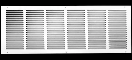 Miniatura 58 de HVAC Premium 30' x 10' [Abertura de conducto] Rejilla de aire de retorno de acero estampado plano - Pared lateral y techo - Cubierta de conducto