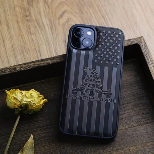 Miniatura 8 de Carveit Funda magnética de madera para iPhone 13 [madera natural y TPU suave] Funda protectora de madera única a prueba de golpes compatible
