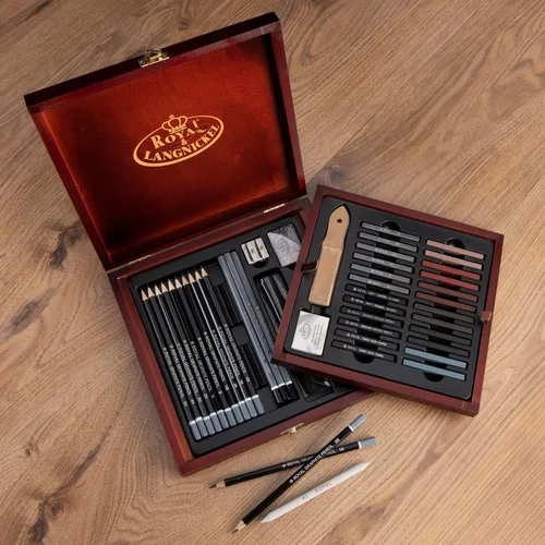 Miniatura 3 de Royal & Langnickel RSET-SKET1600 Premier - Juego de arte de lápiz de boceto, 51 piezas