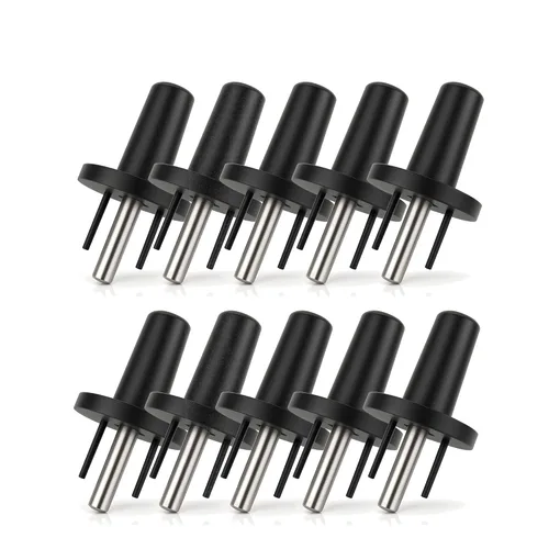 Miniatura 8 de Adaptador de Enchufe Negro con Conector Banana Jack, Conexión a Tierra Universal de Salida de 3 Clavijas, Control ESD, Plástico Ligero Irrompible, 2