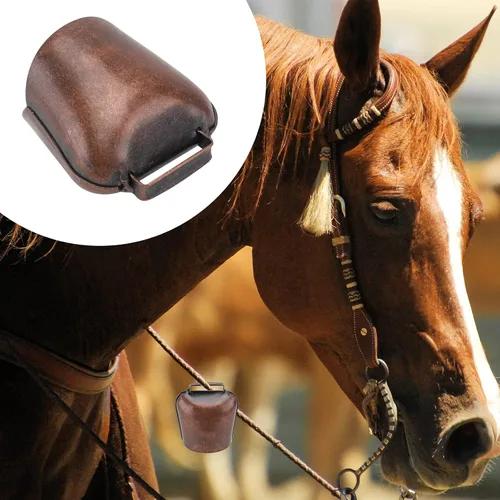 Miniatura 2 de 2pcs Vaca Caballo Oveja Pastoreo Cobre Campanas Ganado Granja Animal Cobre Fuerte Bronce Campanas L