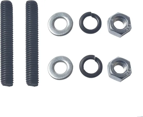 Miniatura 7 de Nueva actualización Silenciador de escape Kit de tubo y tuerca de junta para 2 tiempos 49cc 60cc 66cc 80cc motores de gas motorizado Bicicletas