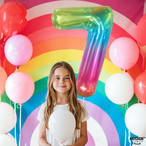 Miniatura 172 de KatchOn, Globo grande azul número 2 de 40 pulgadas Decoraciones de cumpleaños de Baby Shark para niño de 2 años Globo azul número 2 Globo