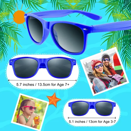 Miniatura 10 de Morcheiong Paquete de 12 lentes de sol de fiesta a granel para cumpleaños, fiesta de verano, bolsas de regalo, regalos