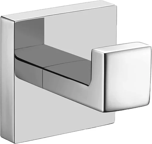 Miniatura 13 de Nolimas Gancho para toallas de baño de acero inoxidable a prueba de óxido, gancho para toallas para colgar en la pared, cuadrado para inodoro, Negro