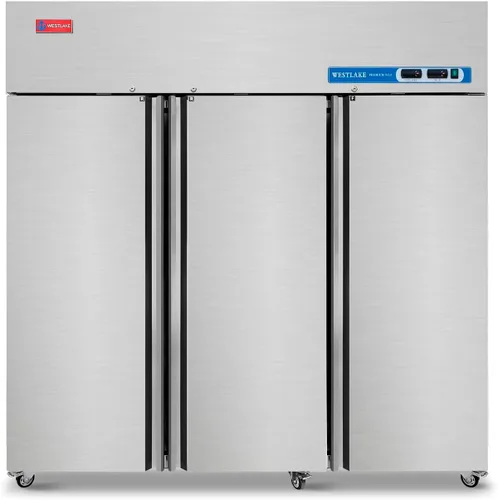 Miniatura 11 de WESTLAKE Congelador comercial de 48 pulgadas de ancho 2 puertas de 2 secciones de acero inoxidable Alcance en puerta sólida Ventilador Refrigeración
