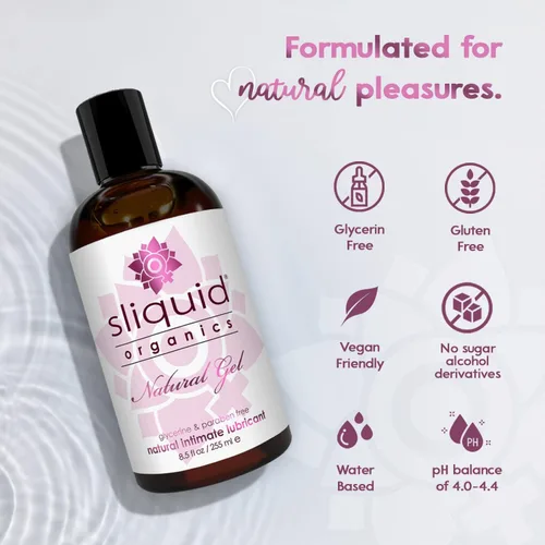 Miniatura 6 de Sliquid Organics Lubricante a Base de Agua - Hoja de Aloe Vera Infundida con Aceites Orgánicos y Botánicos, Gel Lubricante Natural