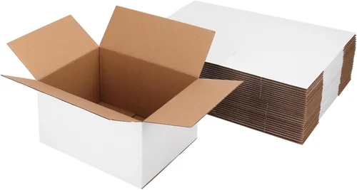 Miniatura 24 de Hoikwo Paquete de 40 cajas de envío de 4 x 4 x 2 para pequeñas empresas, cajas de cartón de embalaje negras, caja de embalaje de correo móvil