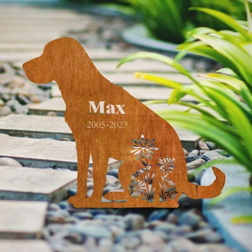 Miniatura 5 de Estaca de jardín para perro Shih Tzu personalizada con corazón, recuerdo de mascotas, corazón infinito, regalo para los amantes de los perros Shih