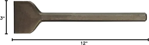 Miniatura 2 de Makita - 458-751226-A 751226-A Cincel escalador gris de 3 pulgadas por 12 pulgadas